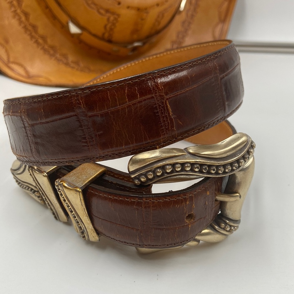 Leegin 1993 Onyz Leather sz 30 Belt